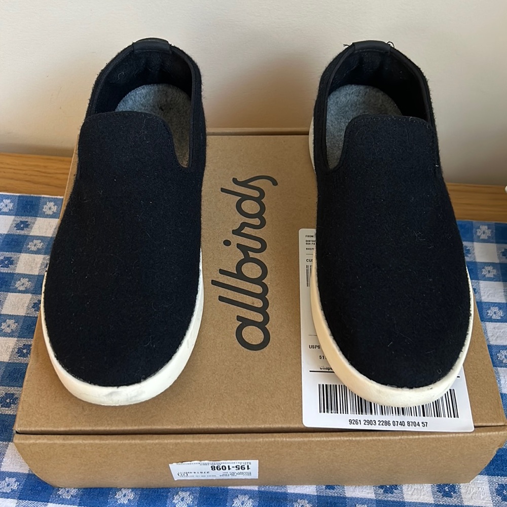 Allbirds Wool Lounger, size 10, black, excellent condition